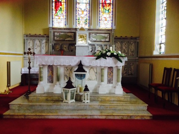 Floral displays for wedding decoration by Flowers by Hughes Florist Shop, Monaghan Town, Ireland