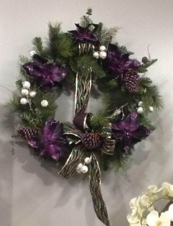 Seasonal door wreaths designed to your specifications by Flowers by Hughes, Monaghan Town, Ireland