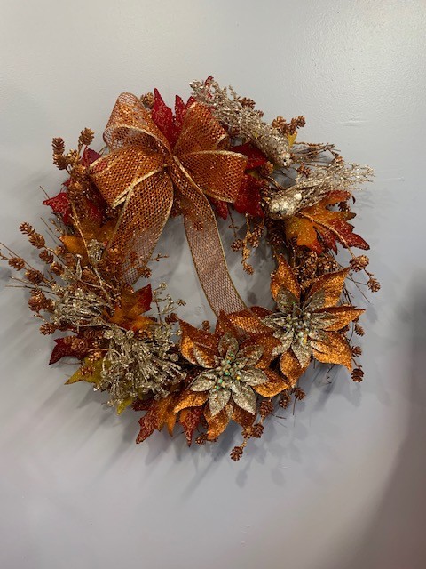 Christmas Door wreath designed to your specifications by Flowers by Hughes, Monaghan Town, Ireland